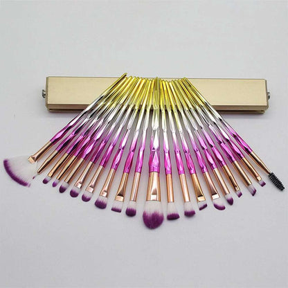 0-Piece Diamond Makeup Brush Set