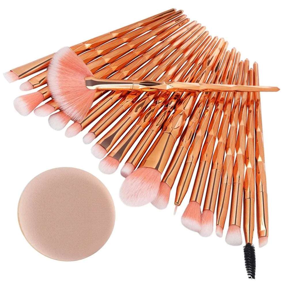 0-Piece Diamond Makeup Brush Set