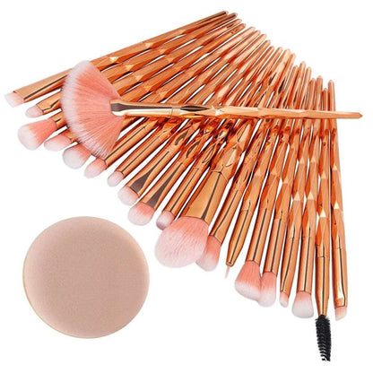 0-Piece Diamond Makeup Brush Set