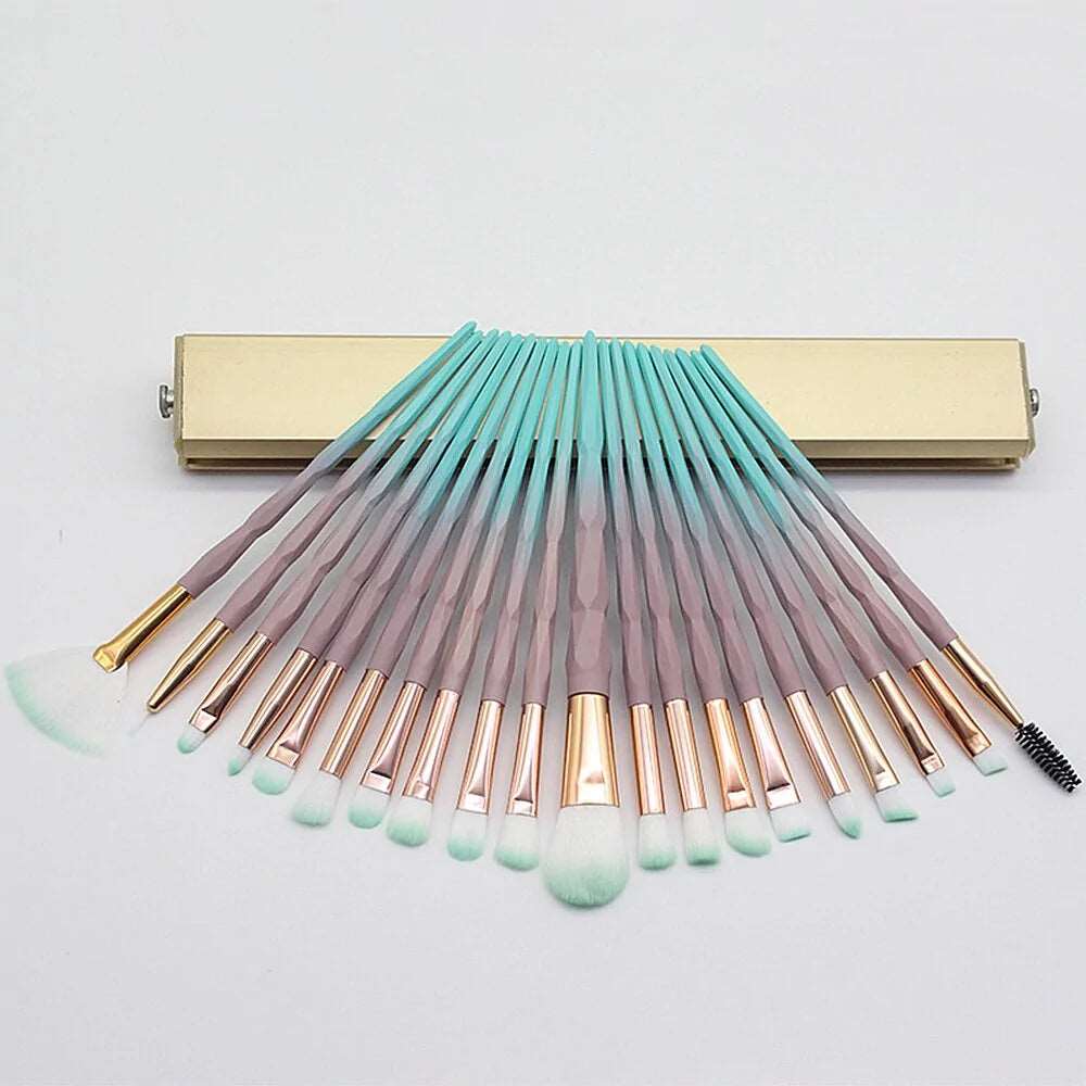 0-Piece Diamond Makeup Brush Set