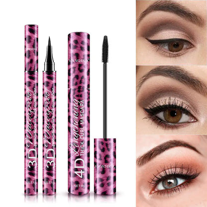 Set Eyeliner dan Maskara Macan Tutul Merah