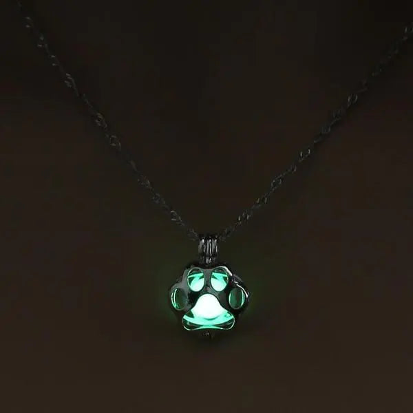 Glowing Paw Necklace