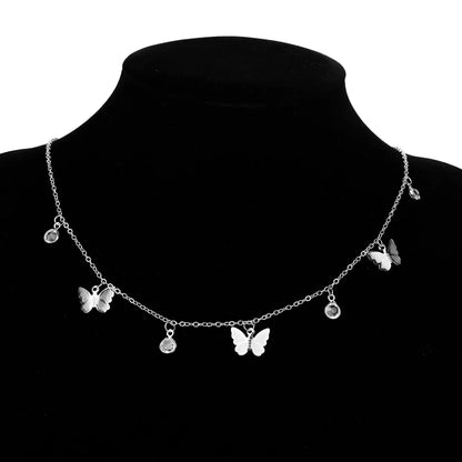 Kalung Choker Liontin Kupu-kupu Rantai Emas: Perhiasan Pantai Bohemian