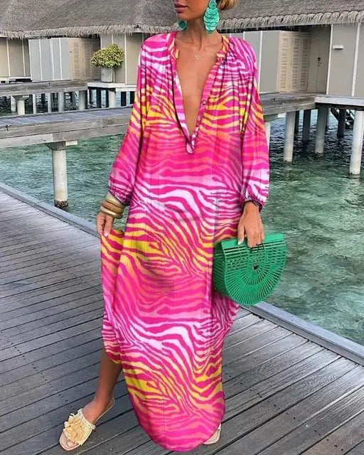 Boho Maxi Beach Cover-Up