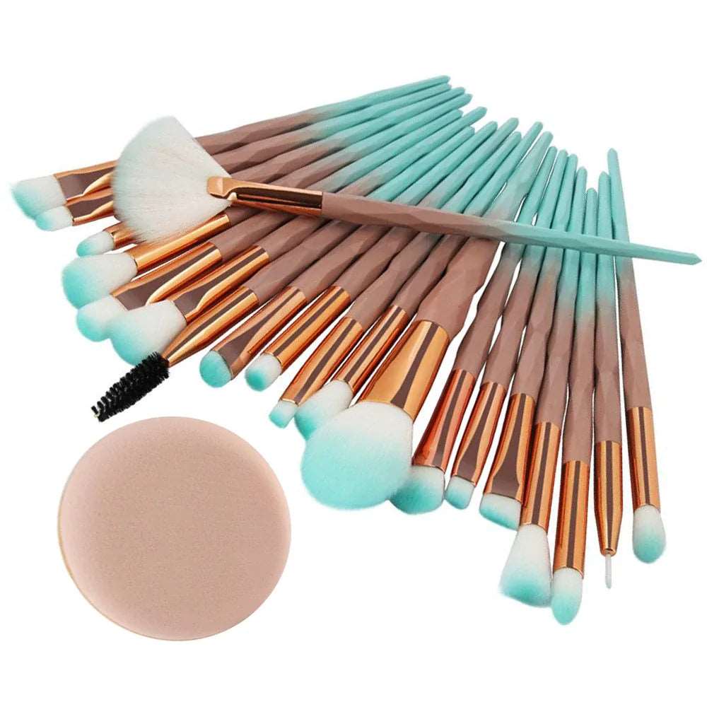 0-Piece Diamond Makeup Brush Set