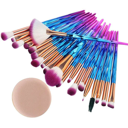 0-Piece Diamond Makeup Brush Set