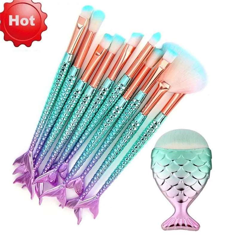 11-Piece Makeup Brush Set for Base,