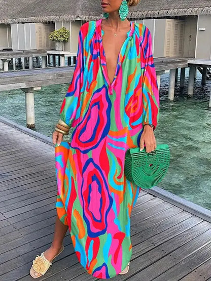 Boho Maxi Beach Cover-Up