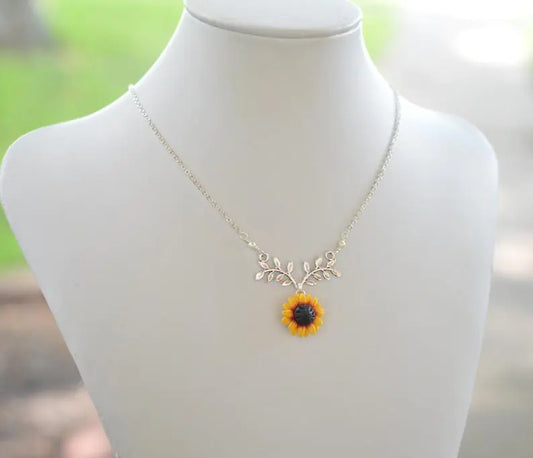 Sunflower Pendant Necklace