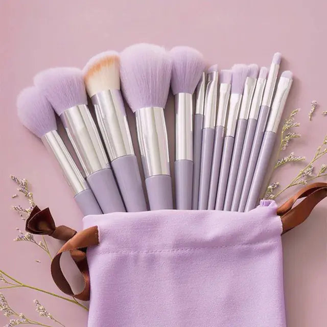 13Pieces Soft Fluffy Makeup Brushes Set