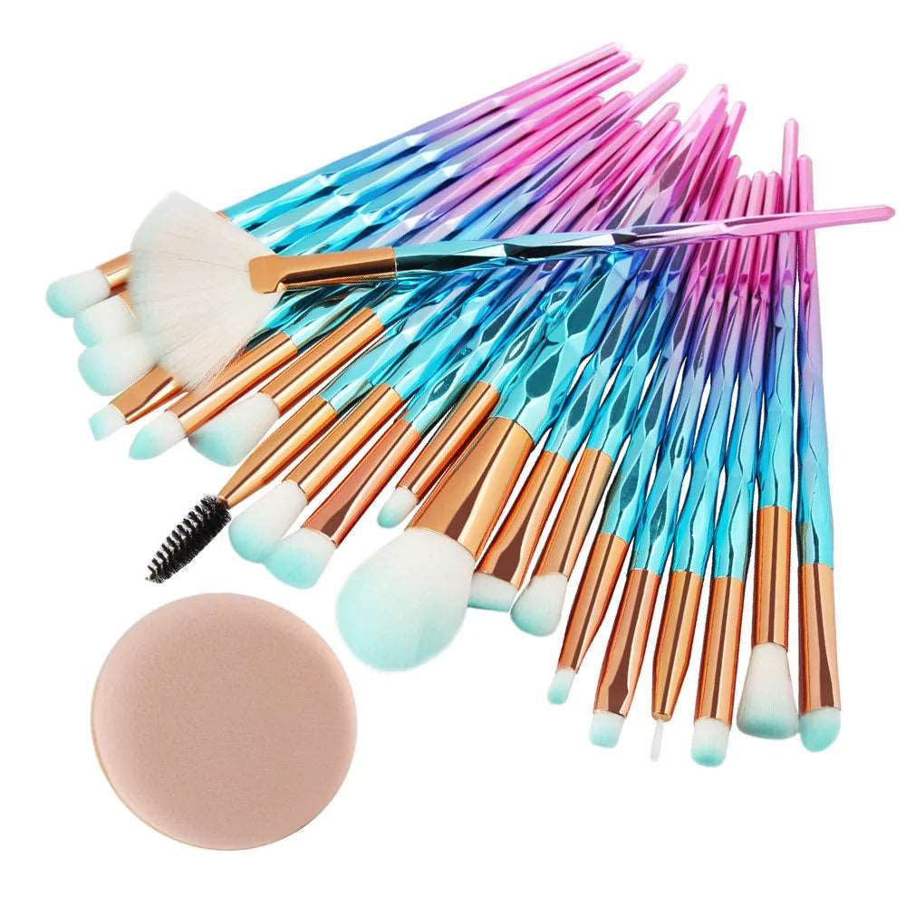 0-Piece Diamond Makeup Brush Set