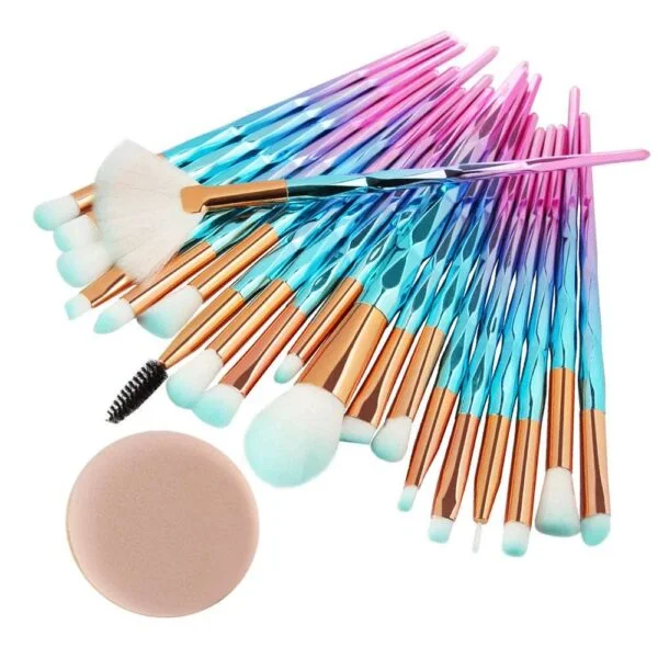 0-Piece Diamond Makeup Brush Set